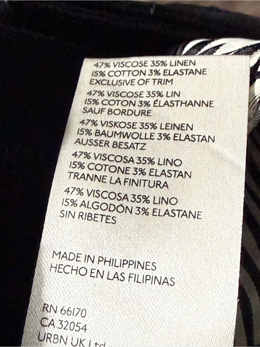 Maeve The Naomi Linen Blend Flare Pants Women's 6 High Rise Utility Pocket Black